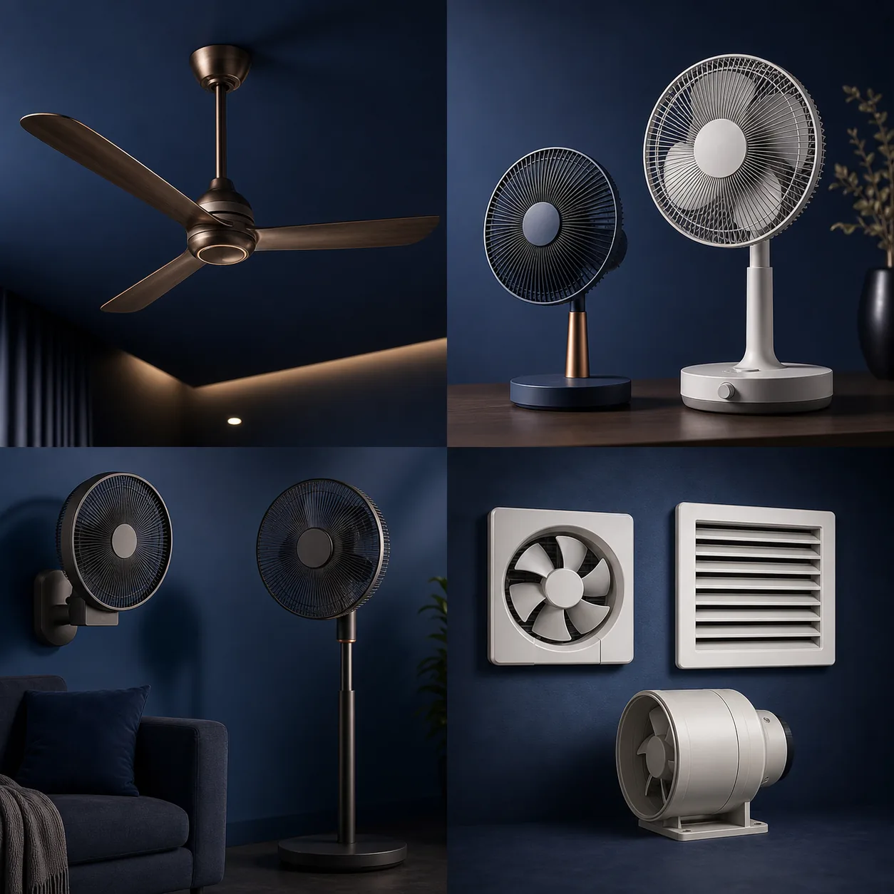 Fans, coolers and ventilation products available through Shashank Agency